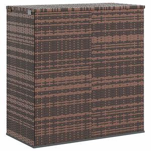 vidaXL Tuinbox 100x49x103,5 cm polyetheen rattan bruin