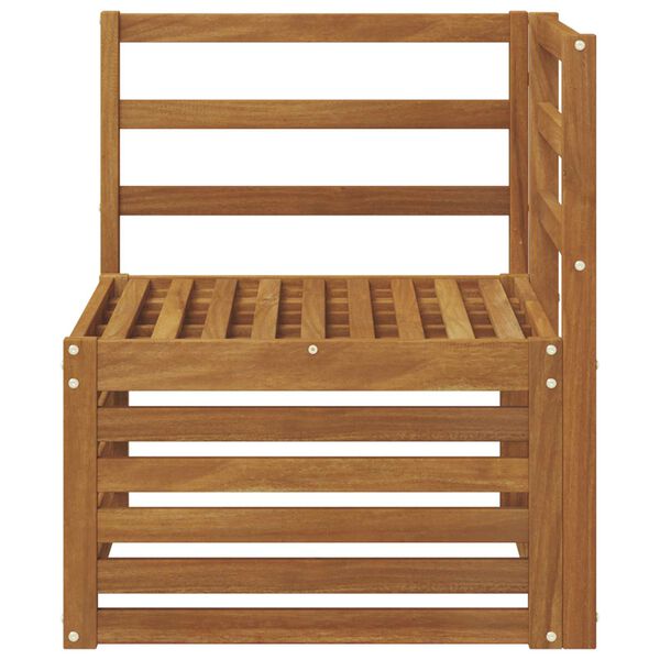 vidaXL Buiten Hoek Sofa Massief Acaciahout Naturel 63 x 63 x 73 cm