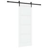 vidaXL Schuifdeur ORKDAL 73,5 x 198,5 cm Bewerkt hout Wit en zwart
