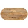 vidaXL Tafelblad ovaal 110x50x3,8 cm massief mangohout