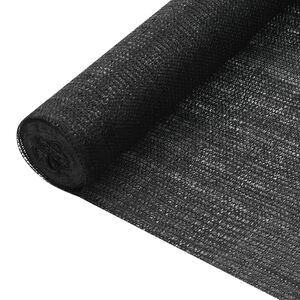 vidaXL Privacynet 75 g/m&sup2; 1,2x10 m HDPE zwart