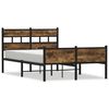 vidaXL Bedframe zonder matras hout gerookt eikenkleurig 120x200 cm