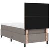 vidaXL Boxspring bed met matras met LED Taupe 100 x 200 cm Stof