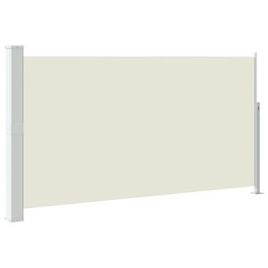 vidaXL Wind-/zonnescherm uittrekbaar 160x300 cm cr&egrave;mekleurig