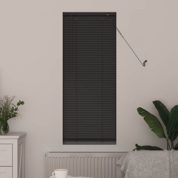 vidaXL Venetiaanse Blind Verstelbaar Zilvergrijs 150 x 60 cm PVC