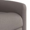 vidaXL Fauteuil verstelbaar stof taupe