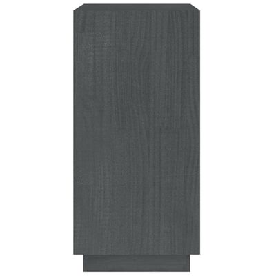 vidaXL Boekenkast 40x35x71 cm massief grenenhout grijs