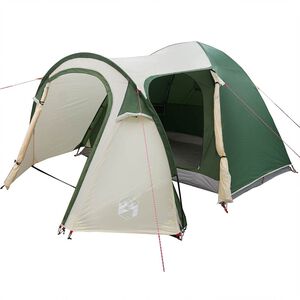 vidaXL Koepeltent Koepel met dak met opslag Groen 384 x 254 x 170 cm
