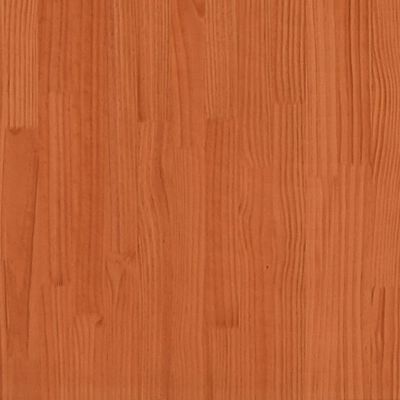 vidaXL Bedframe massief grenenhout wasbruin 75x190 cm