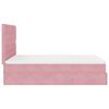 vidaXL Ottoman bed met matrassen 140x190cm fluweel roze