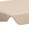 vidaXL Vervangingsluifel voor schommelbank 150/130x105/70 cm beige
