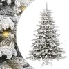 vidaXL Kunstmatige Inklapbare Kerstboom Wit 210 cm PE en PVC