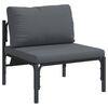 vidaXL Tuin Sofa Set met kussen 6 pcs Antraciet Staal