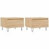 vidaXL Salontafels 2 st 50x46x35 cm bewerkt hout sonoma eikenkleurig