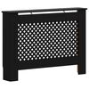 vidaXL Radiatorombouw 112x19x81,5 cm MDF zwart