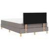 vidaXL Boxspringbed met matras met hoofdeinde Taupe 120 x 190 cm Stof