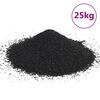 vidaXL Aquariumzand 25 kg 0,2-2 mm zwart