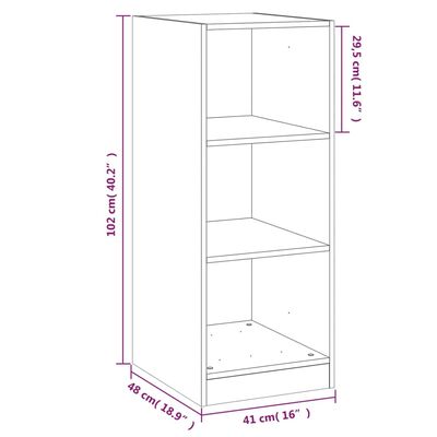 vidaXL Kledingkast 48x41x102 cm bewerkt hout betongrijs