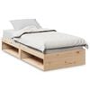 vidaXL Slaapbank zonder matras 75x190 cm massief grenenhout
