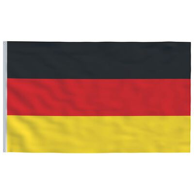 vidaXL Vlag met vlaggenmast Duitsland 6,2 m aluminium