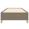 vidaXL Bedframe zonder matras 100x200 cm stof taupe