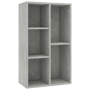 vidaXL Boekenkast/dressoir 50x25x80 cm bewerkt hout betongrijs