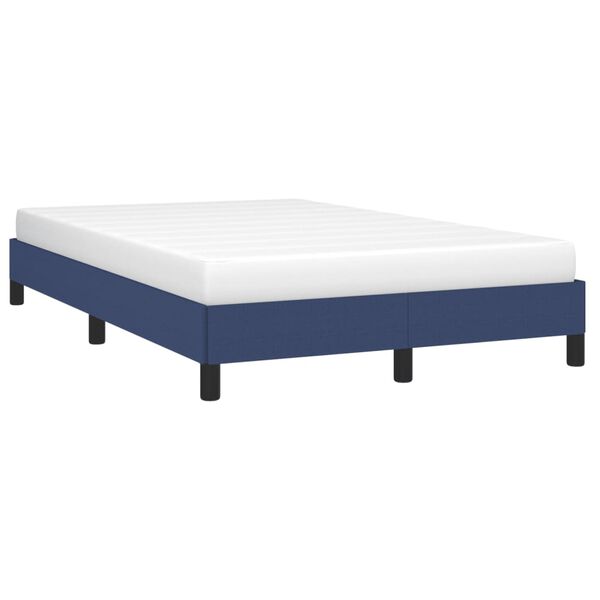 vidaXL Bedframe zonder matras 120x190 cm stof blauw