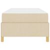 vidaXL Bedframe met matras Cr&egrave;me 80 x 200 cm Stof