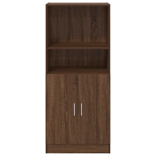 vidaXL Keukenkast 57x41,5x131,5 cm bewerkt hout bruin eikenkleurig
