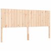 vidaXL Bedframe met hoofdbord massief hout