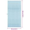 vidaXL Sporthanddoeken 2 pcs Blauw 180 x 90 cm Polyester en polyamide