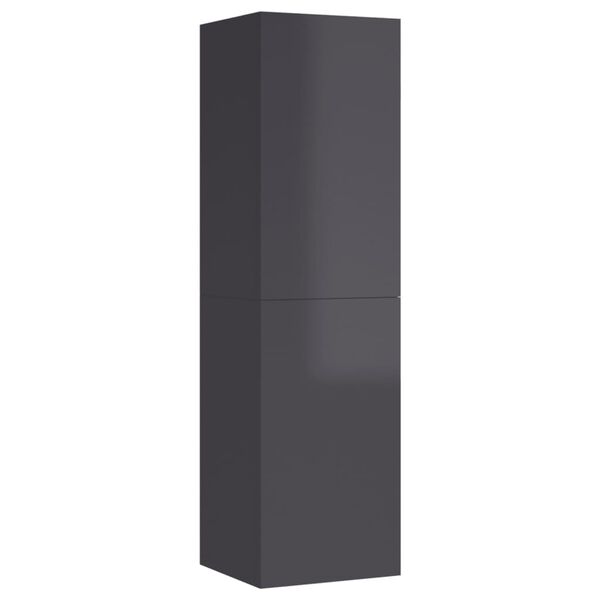 vidaXL Tv-meubels 2 st 30,5x30x110 cm bewerkt hout hoogglans grijs