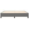 vidaXL Boxspring bed stof donkergrijs 200x200 cm