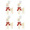 vidaXL Kerst Rendier 4 st 160 LED's Warmwit 33 x 12 x 55 cm