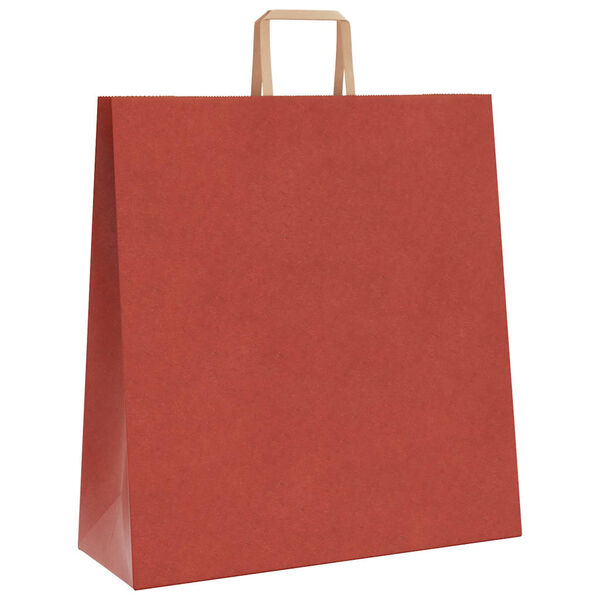 vidaXL Papieren zakken 50 st met hengsels 45x17x48 cm rood
