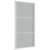 vidaXL Binnendeur 102,5x201,5 cm matglas en aluminium wit