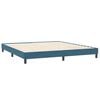 vidaXL Boxspring zonder matras fluweel donkerblauw 200x220 cm