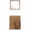 vidaXL Badkamermeubelset Wandgemonteerd 3 pcs Oud Hout Bewerkt hout