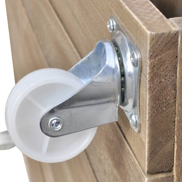 vidaXL Salontafel massief hout bruin