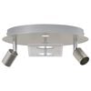 vidaXL Plafondspot Nikkel 29 x 29 x 11 cm Staal en Glas