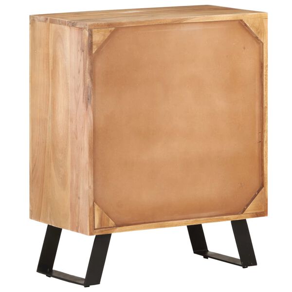 vidaXL Dressoir met natuurlijke randen 60x36x76 cm massief acaciahout