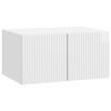 vidaXL Wandbeugel TV-kast Hoogglans Wit 59,5 x 41 x 30 cm Bewerkt hout