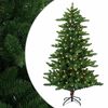 vidaXL Kunstkerstboom 120 cm 150 LED's Warmwit PVC en Metaal Groen