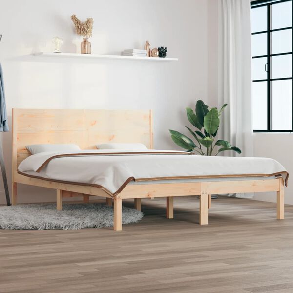 vidaXL Bedframe zonder matras massief grenenhout 160x200 cm