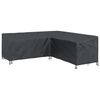 vidaXL Hoes voor tuinmeubelen Zwart 220 x 220 x 80 cm 210D Oxford Stof