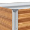 vidaXL Verhoogde plantenbak 485 x 50 x 68 cm Gegalvaniseerd staal