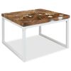 vidaXL Salontafel 60x60x40 cm teakhout en hars
