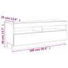 vidaXL Tv-meubel met LED-verlichting 100x35x40 cm grijs sonoma eiken