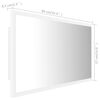 vidaXL Badkamerspiegel LED 90x8,5x37 cm acryl wit