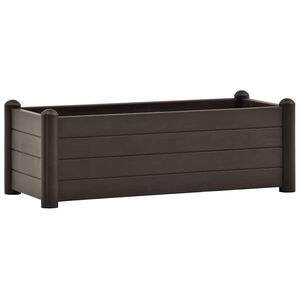 vidaXL Plantenbak verhoogd 100x43x35 cm PP mokka